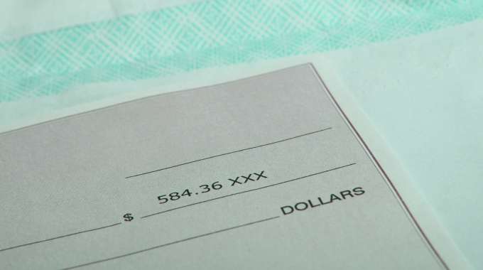 a cheque