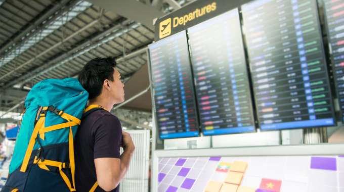 Backpacker on a budget-planned trip