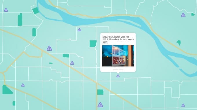 apartment rental sign. is it a scam?