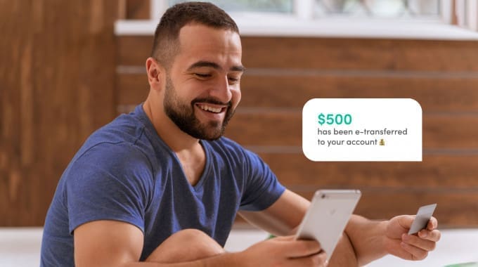 Man delighted that he got approved for a $500 loan