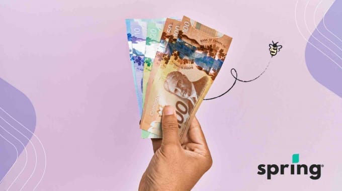 Person holding $2,000 personal loan for good and bad credit