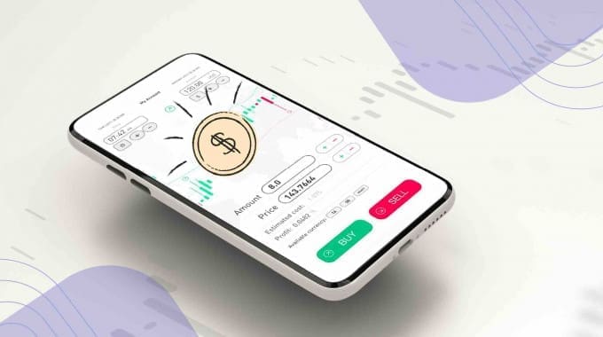 Phone with buying and trading stocks in Canada