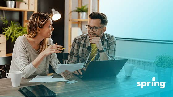 Couple discussing income splitting