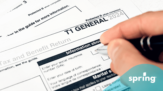 Canada T1 general form